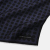 View 2 of product Casino Royale Midnight Blue Straight Flush Pocket Square in Silk
