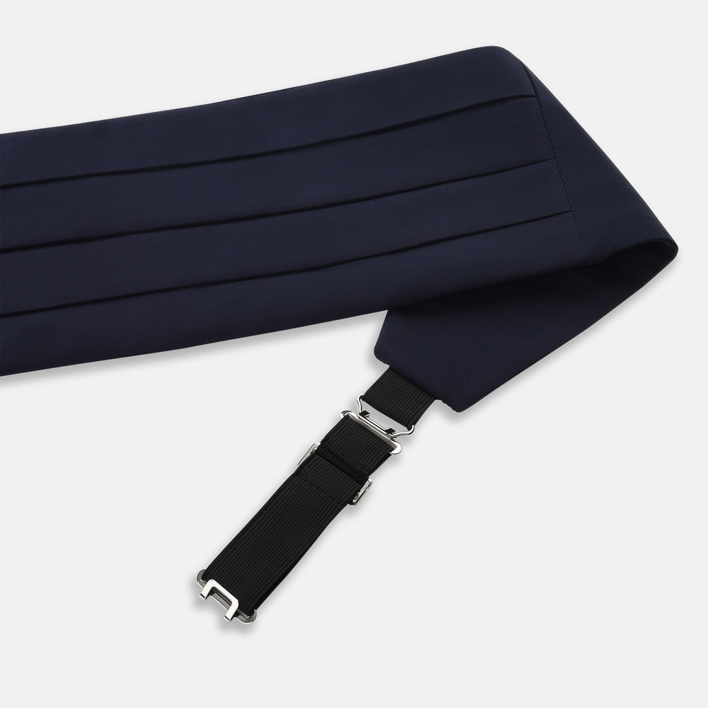 Casino Royale Midnight Blue Cummerbund in Silk