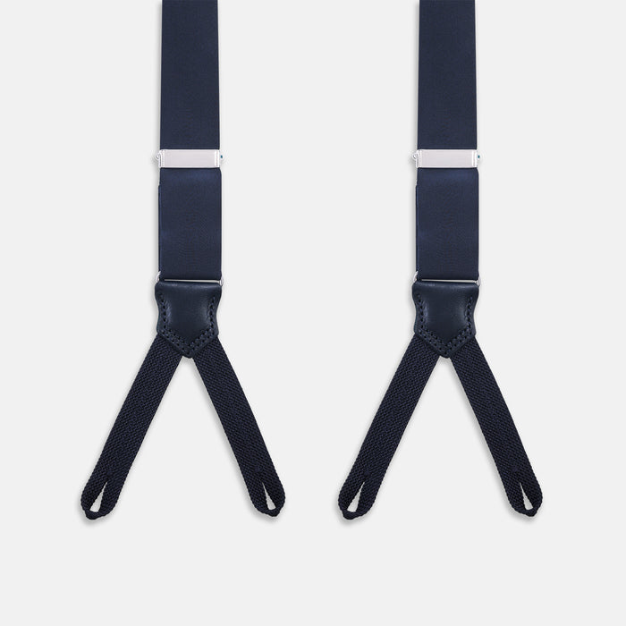 Casino Royale Midnight Blue Braces in Silk Image 1