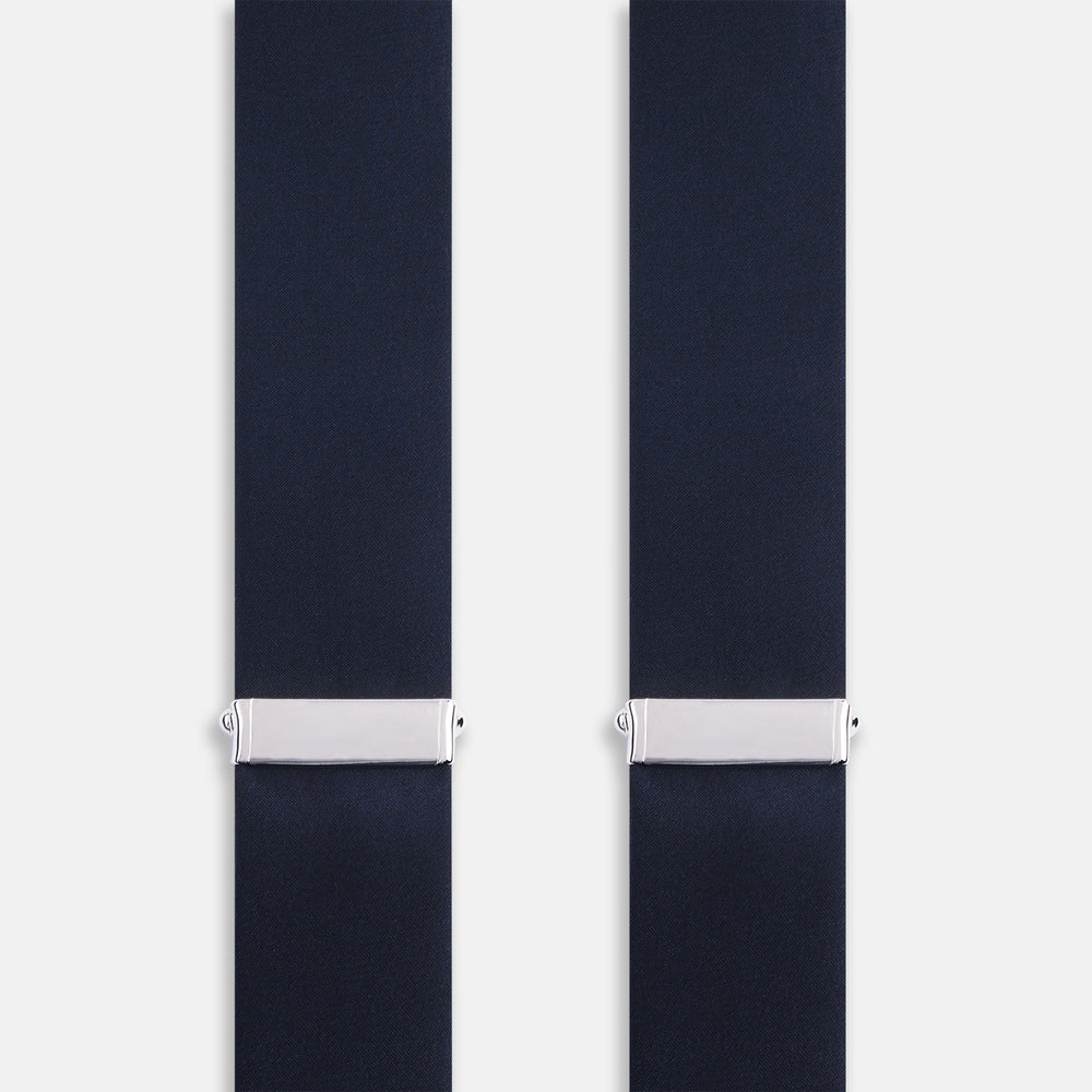 Casino Royale Midnight Blue Braces in Silk