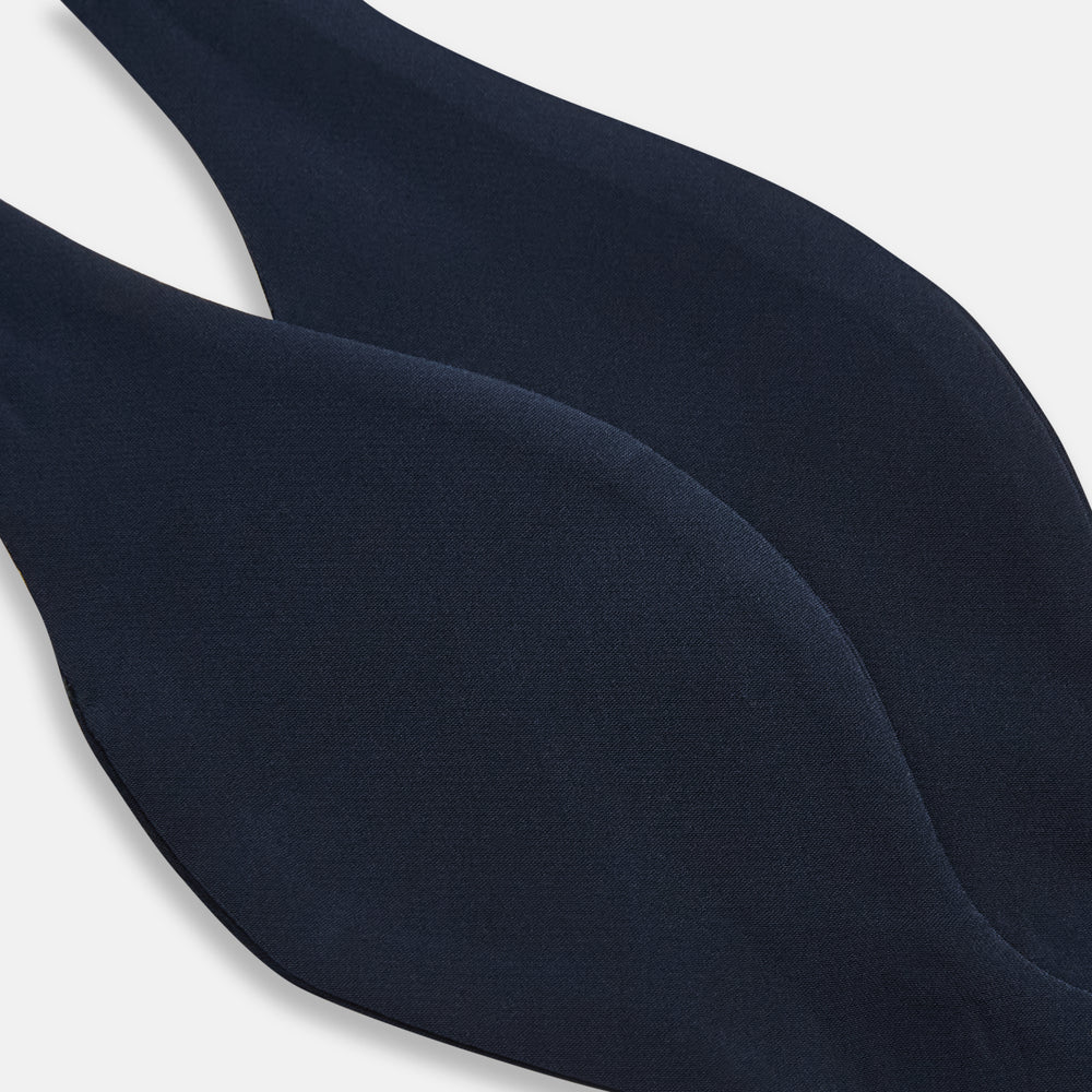 Casino Royale Midnight Blue Bow Tie in Silk