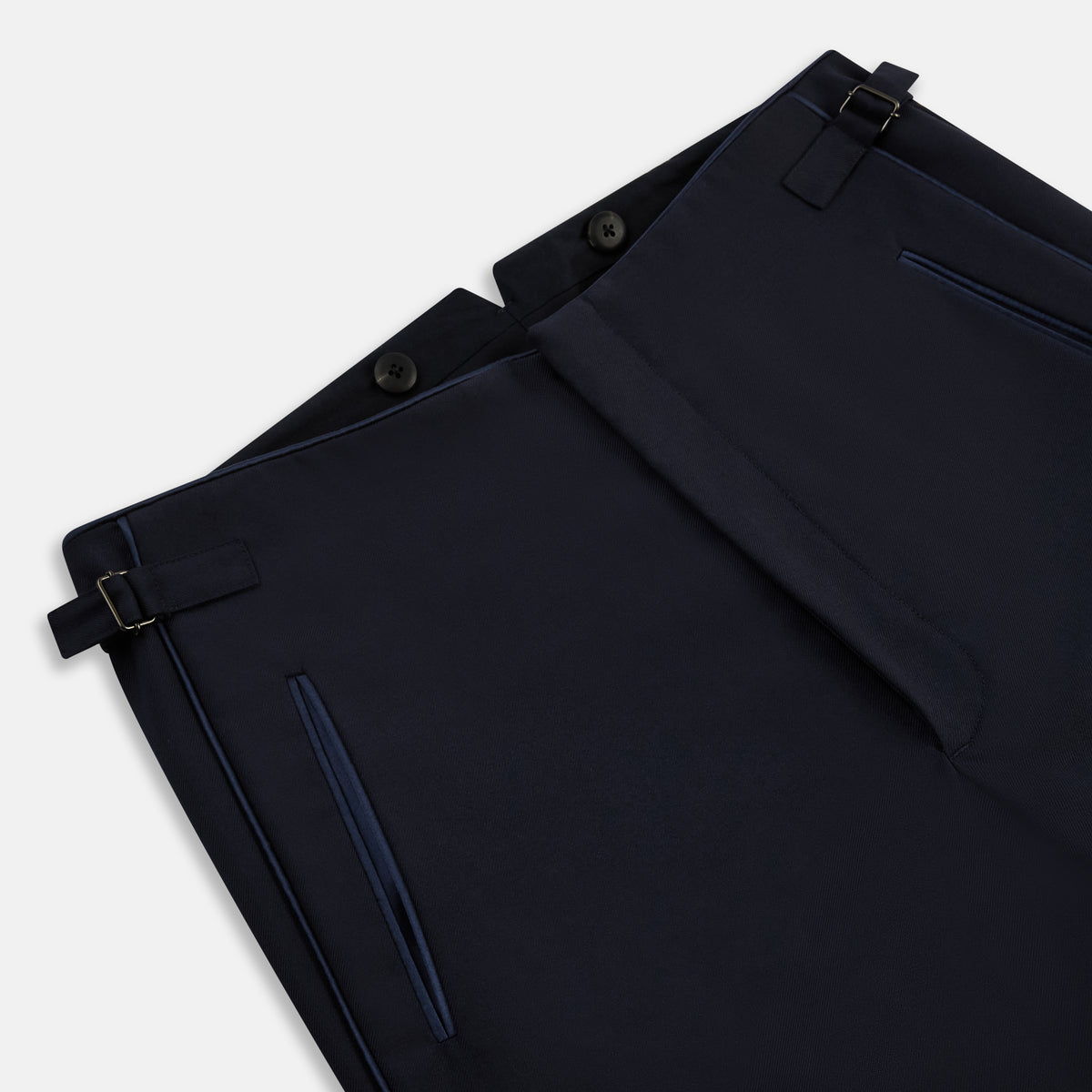 View 2 of product Casino Royale Midnight Blue Tuxedo Trousers in Wool