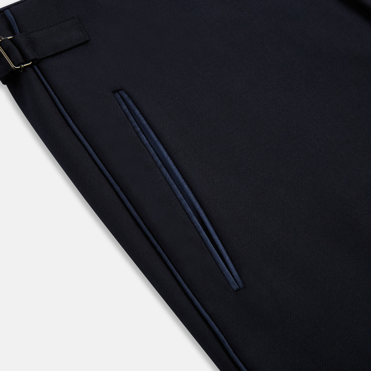 View 6 of product Casino Royale Midnight Blue Tuxedo Trousers in Wool