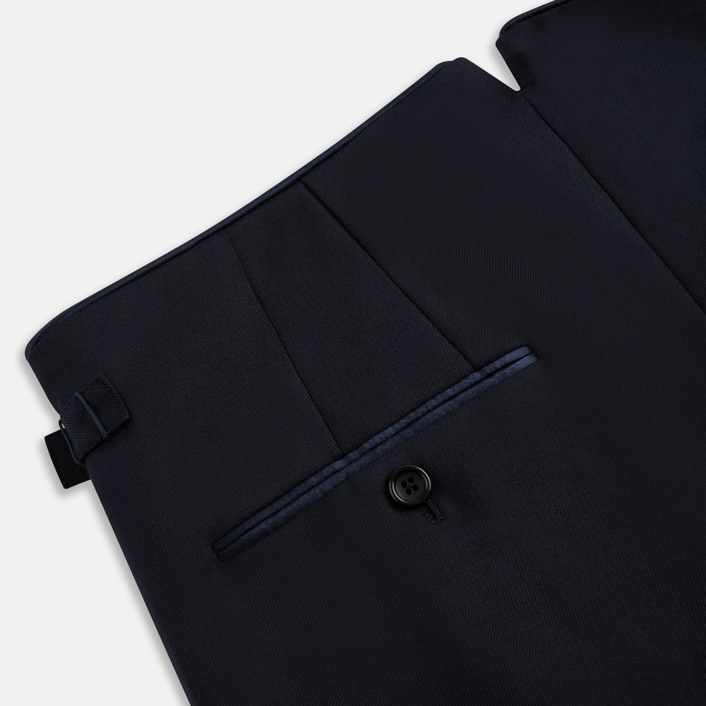Casino Royale Midnight Blue Tuxedo Trousers in Wool