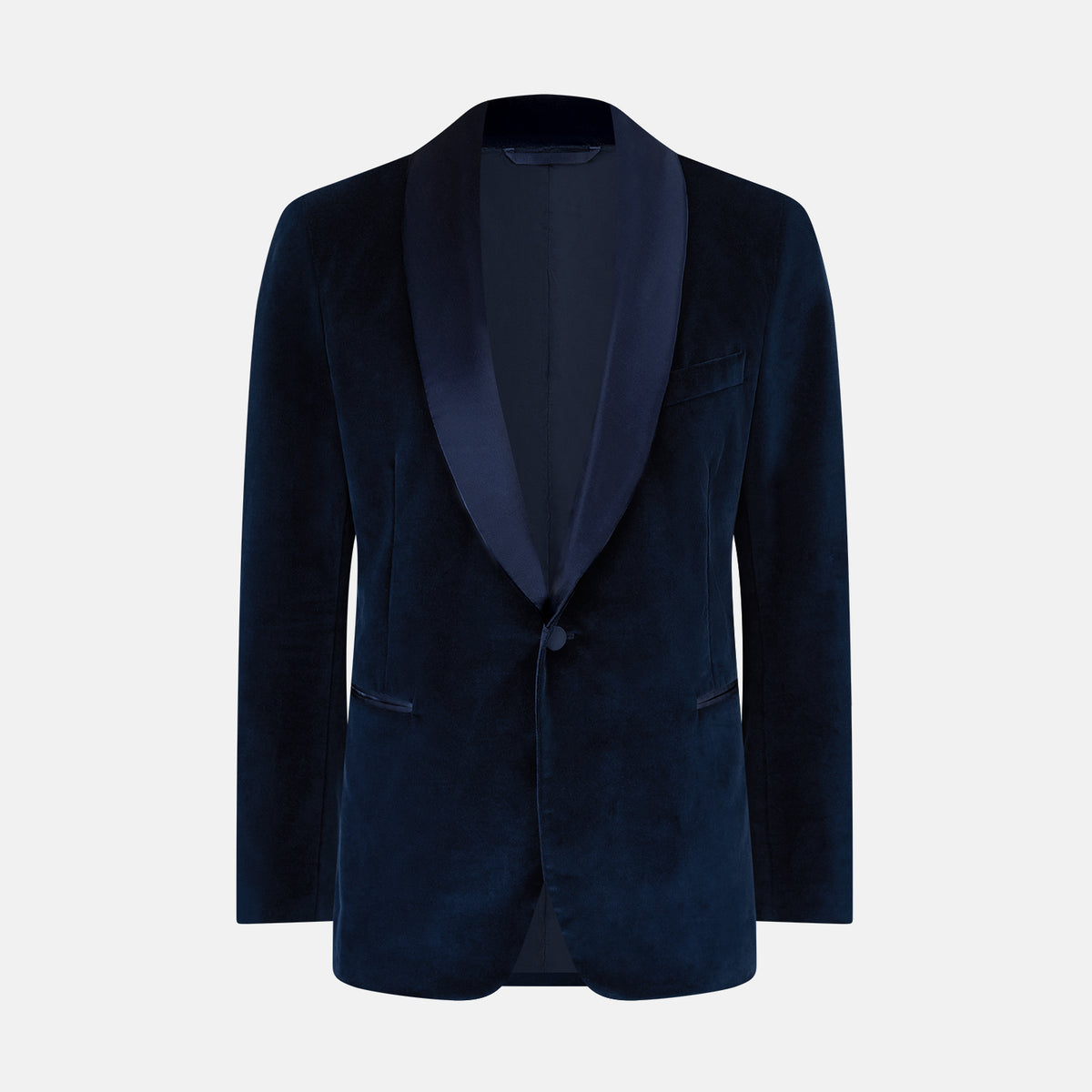 View 1 of product Casino Royale Midnight Blue Tuxedo Jacket in Cotton Velvet