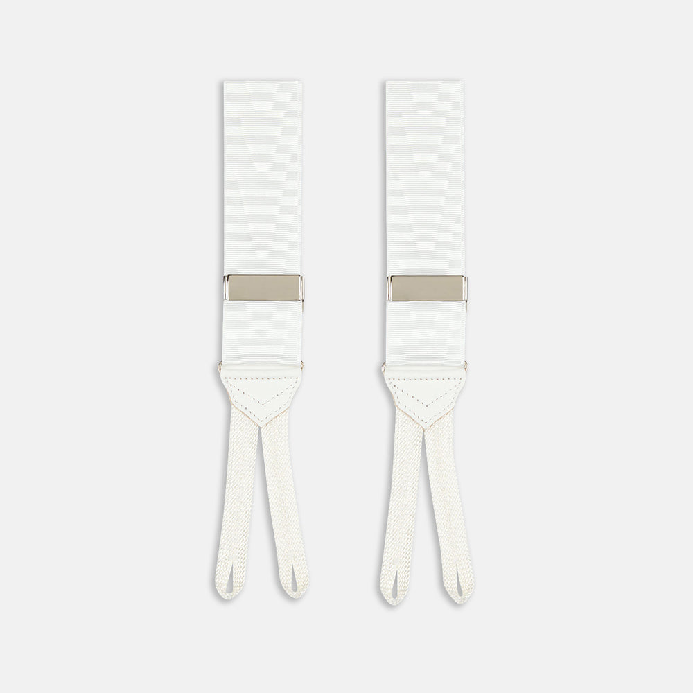 White Adjustable Formal Braces