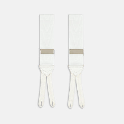 White Adjustable Formal Braces