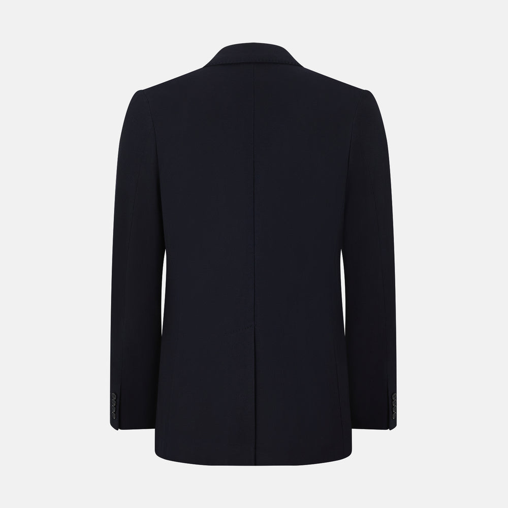 Navy Knitted London Blazer