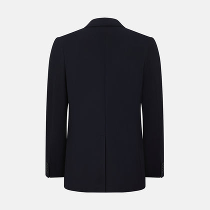 Navy Knitted London Blazer Image 2