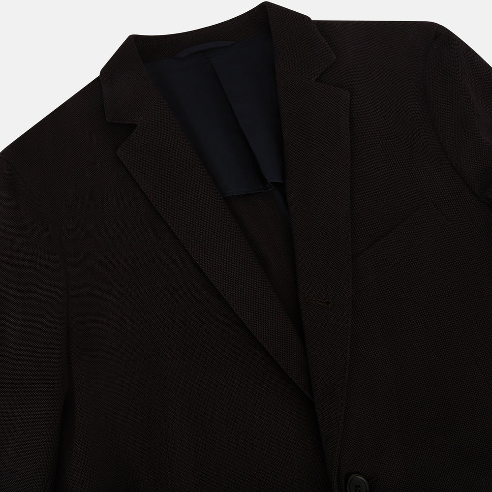 Dark Chocolate Knitted London Blazer