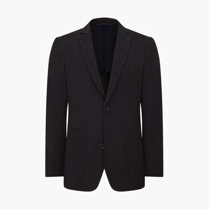 Dark Chocolate Knitted London Blazer Image 5