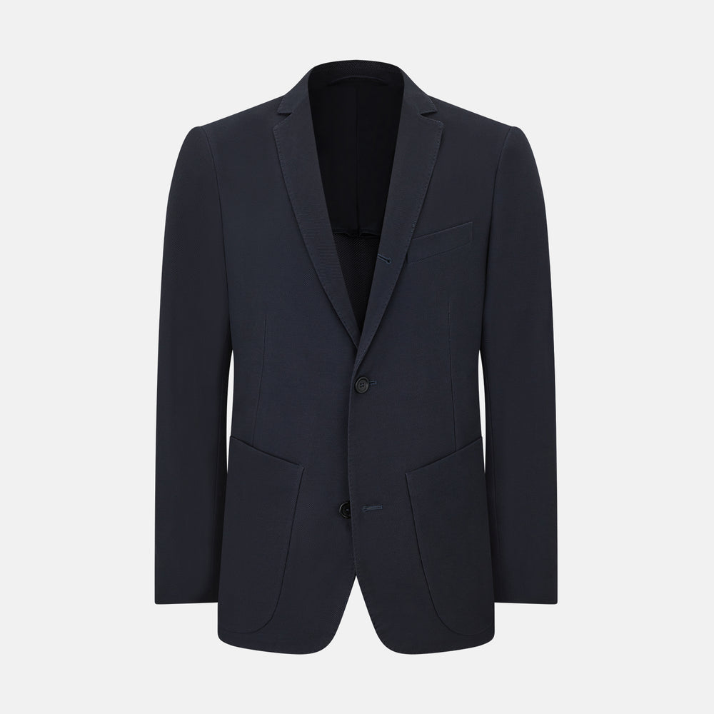 Charcoal Knitted London Blazer