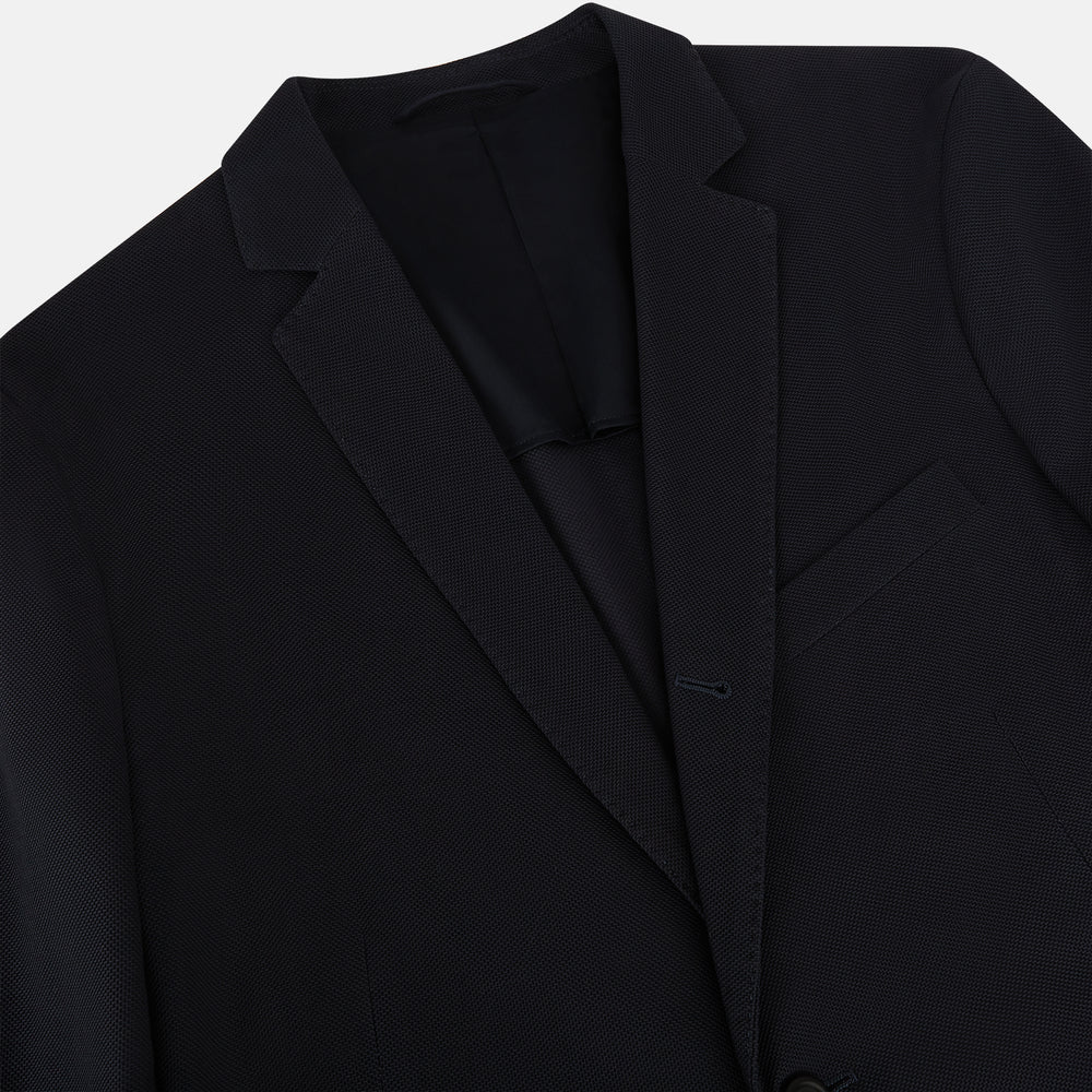 Charcoal Knitted London Blazer