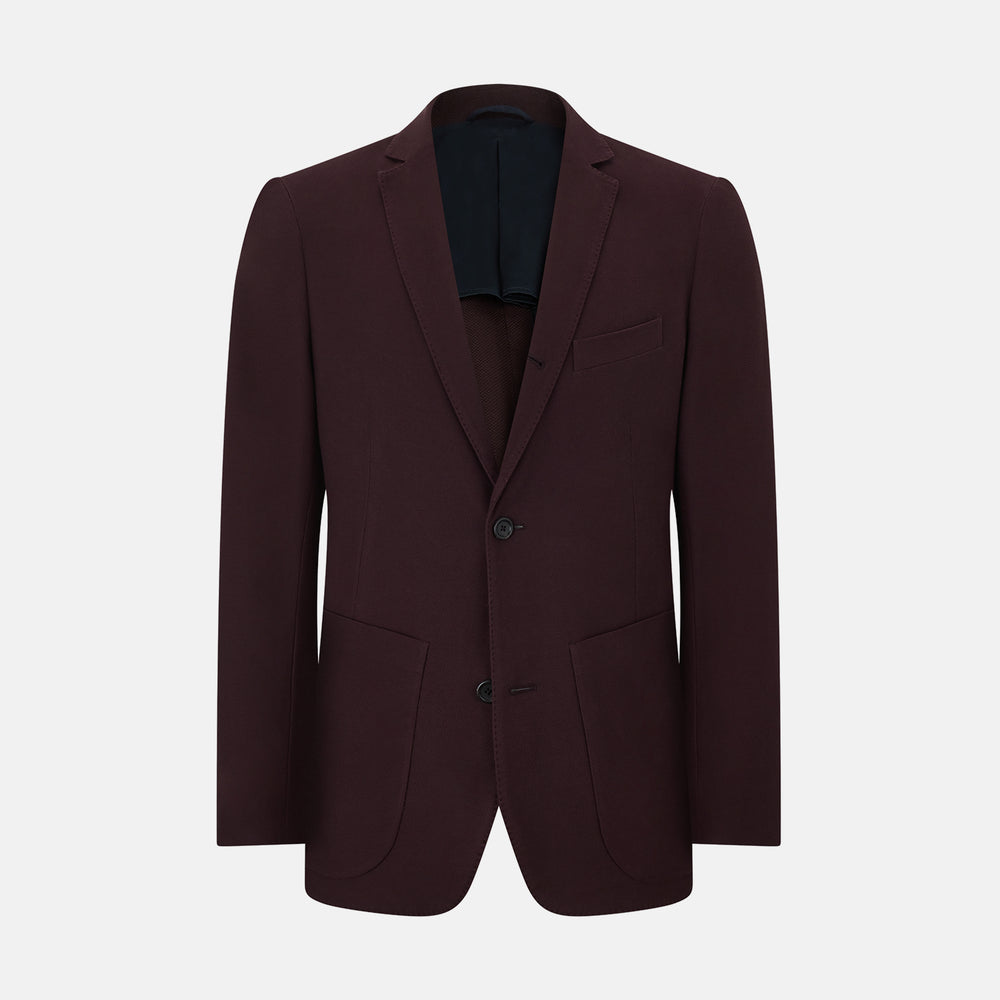Burgundy Knitted London Blazer