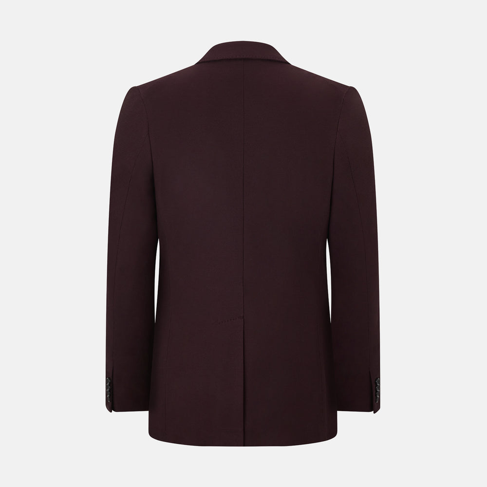 Burgundy Knitted London Blazer