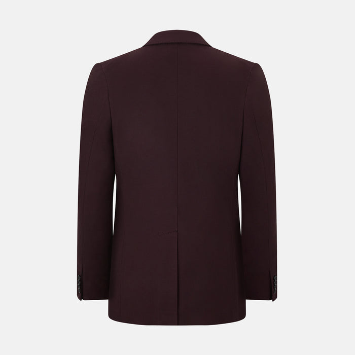 Burgundy Knitted London Blazer Image 2