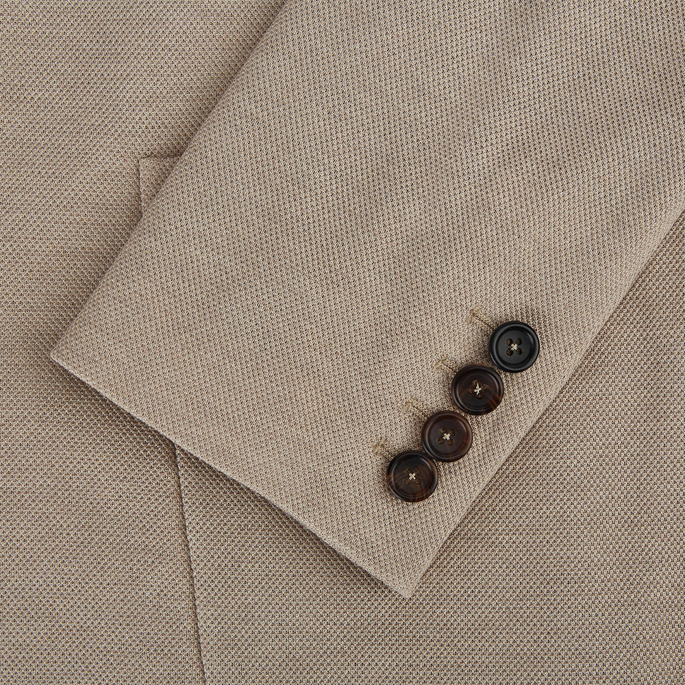 Sand Silk & Cotton Bath Blazer