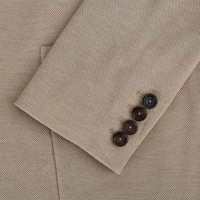 Sand Silk & Cotton Bath Blazer Image 3