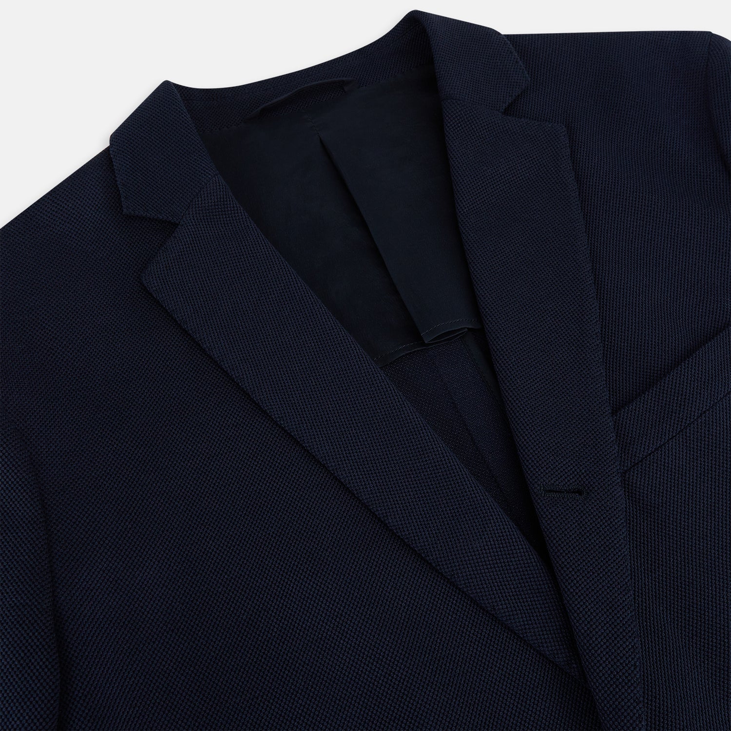 View 2 of product Navy Silk & Cotton Bath Blazer
