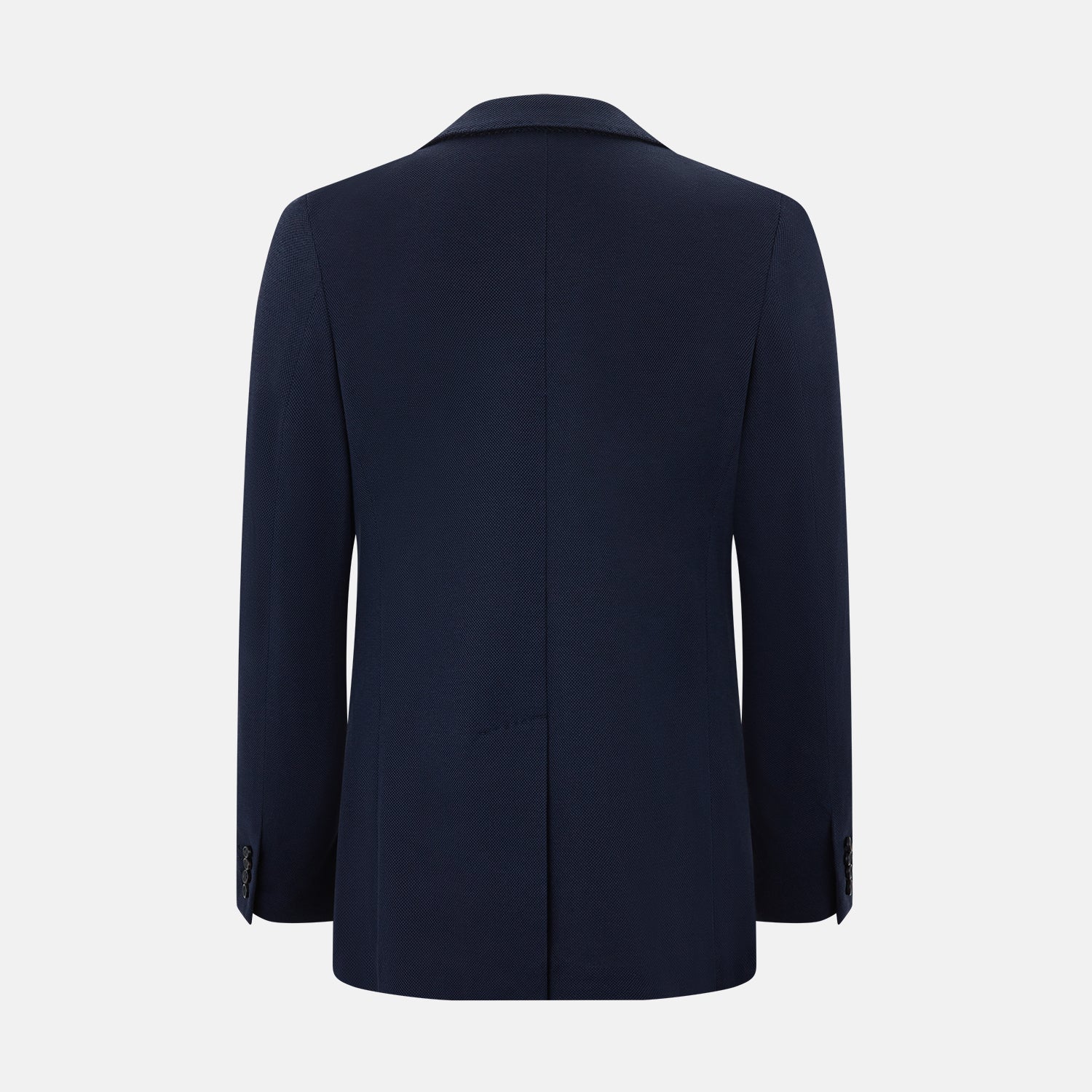 View 3 of product Navy Silk & Cotton Bath Blazer