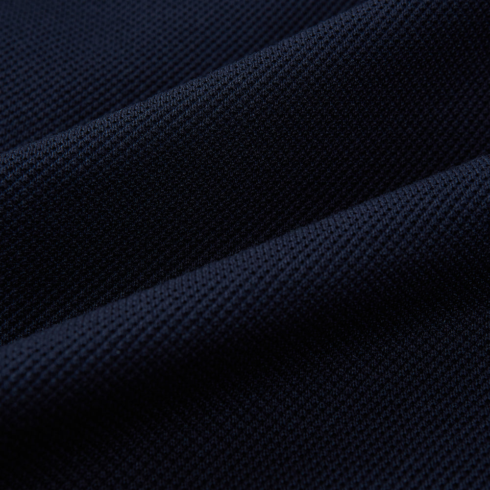 Navy Silk & Cotton Bath Blazer
