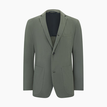 Sage Silk & Cotton Bath Blazer Image 5