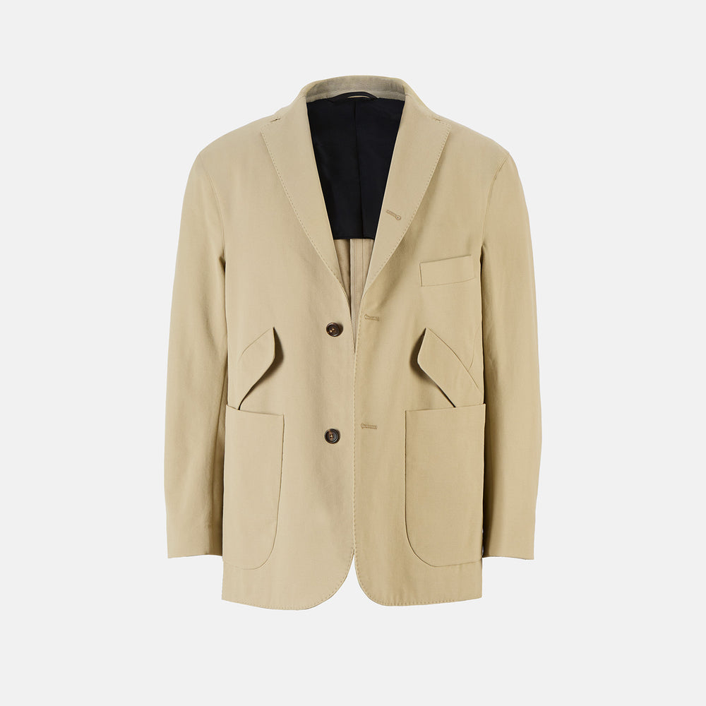 Riviera Sand Oversized Blazer in Cotton