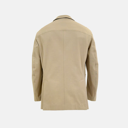 Riviera Sand Oversized Blazer in Cotton Image 3