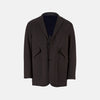 View 1 of product Riviera Chocolate Oversized Blazer in Cotton