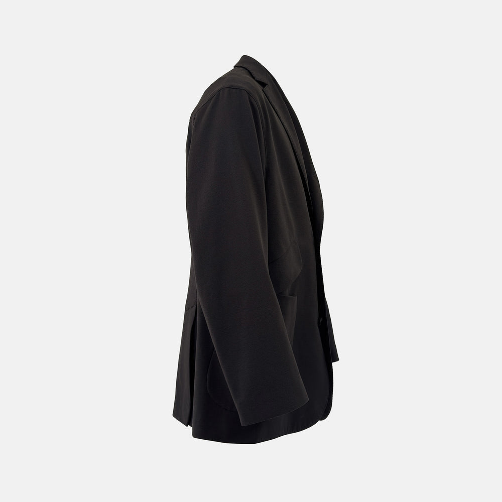 Riviera Chocolate Oversized Blazer in Cotton