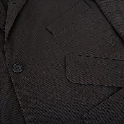 Riviera Chocolate Oversized Blazer in Cotton Image 7