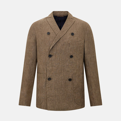 Henley Pinecone Jacket in Linen