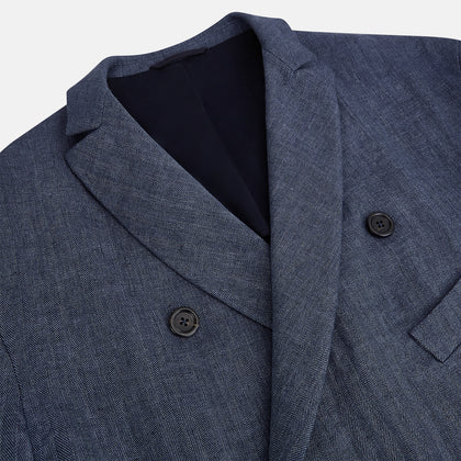 Henley Denim Jacket in Linen Image 1