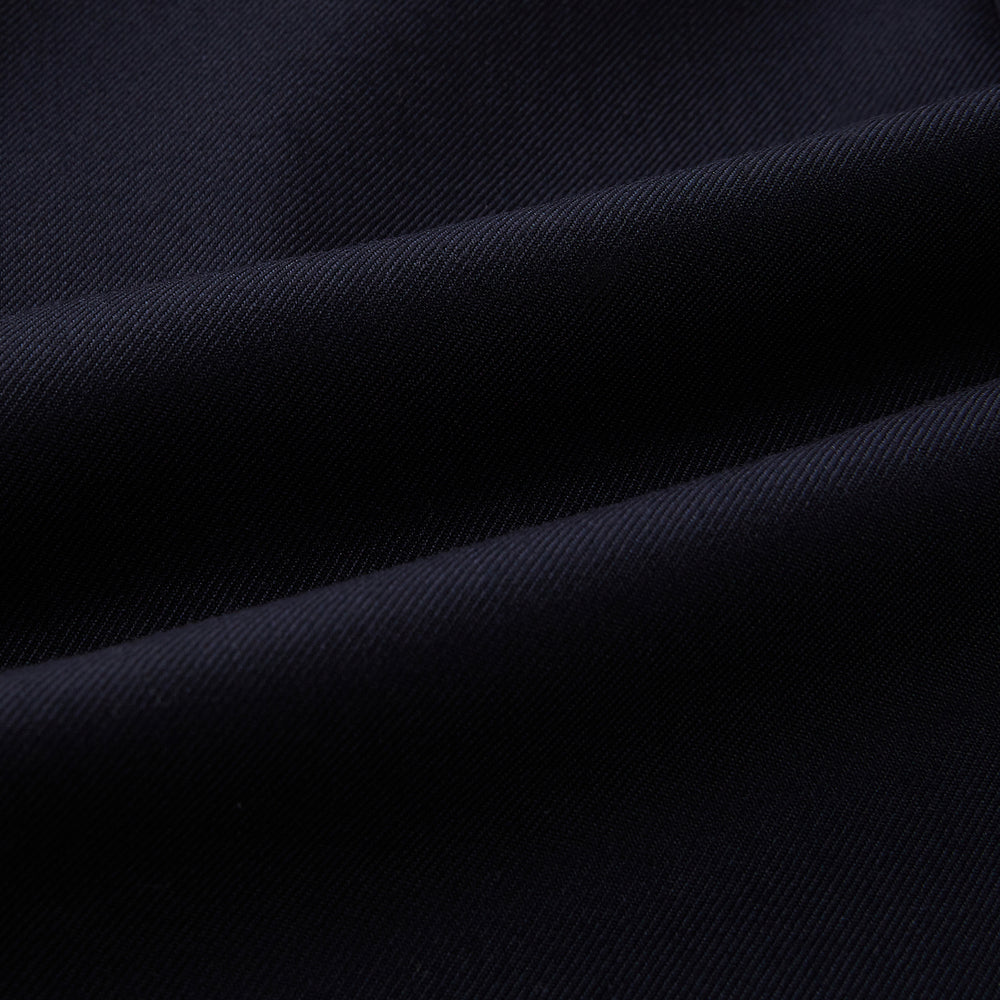 Navy Single Breasted Classic Blazer in Wool Gabardine