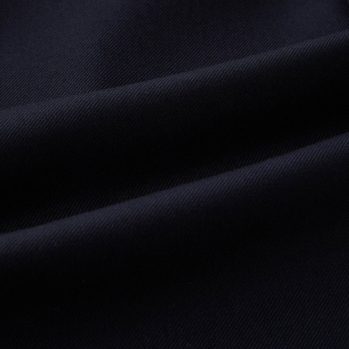 Navy Single Breasted Classic Blazer in Wool Gabardine Image 6