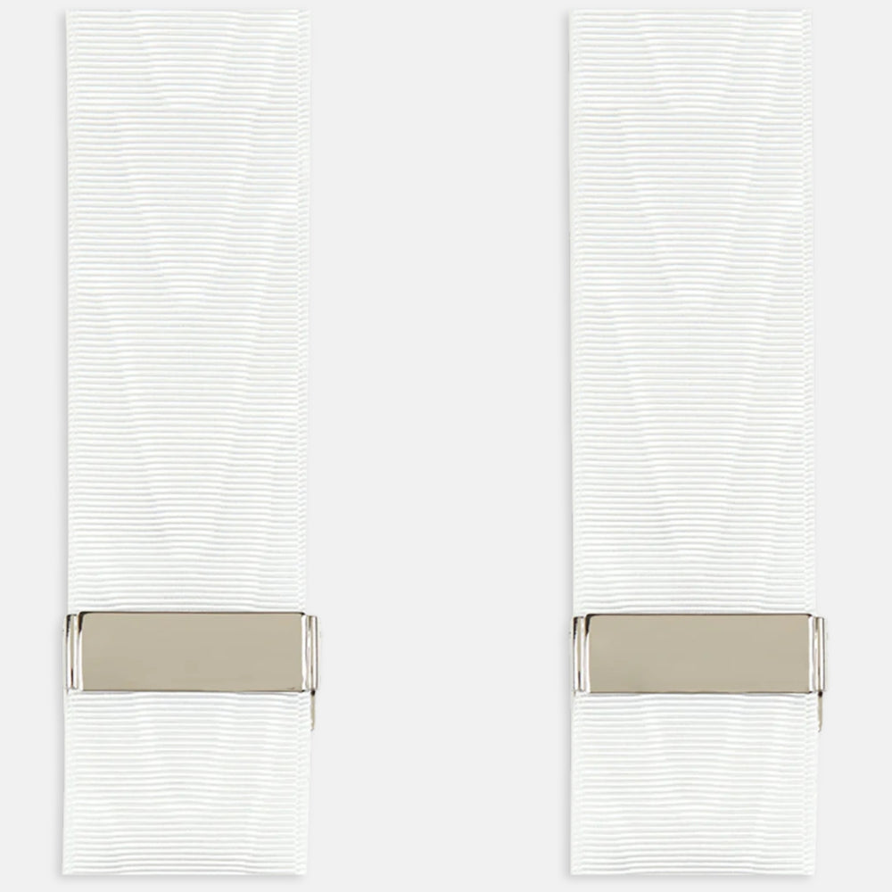White Adjustable Formal Braces