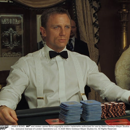 White Casino Royale Braces As Seen On James Bond Image 1