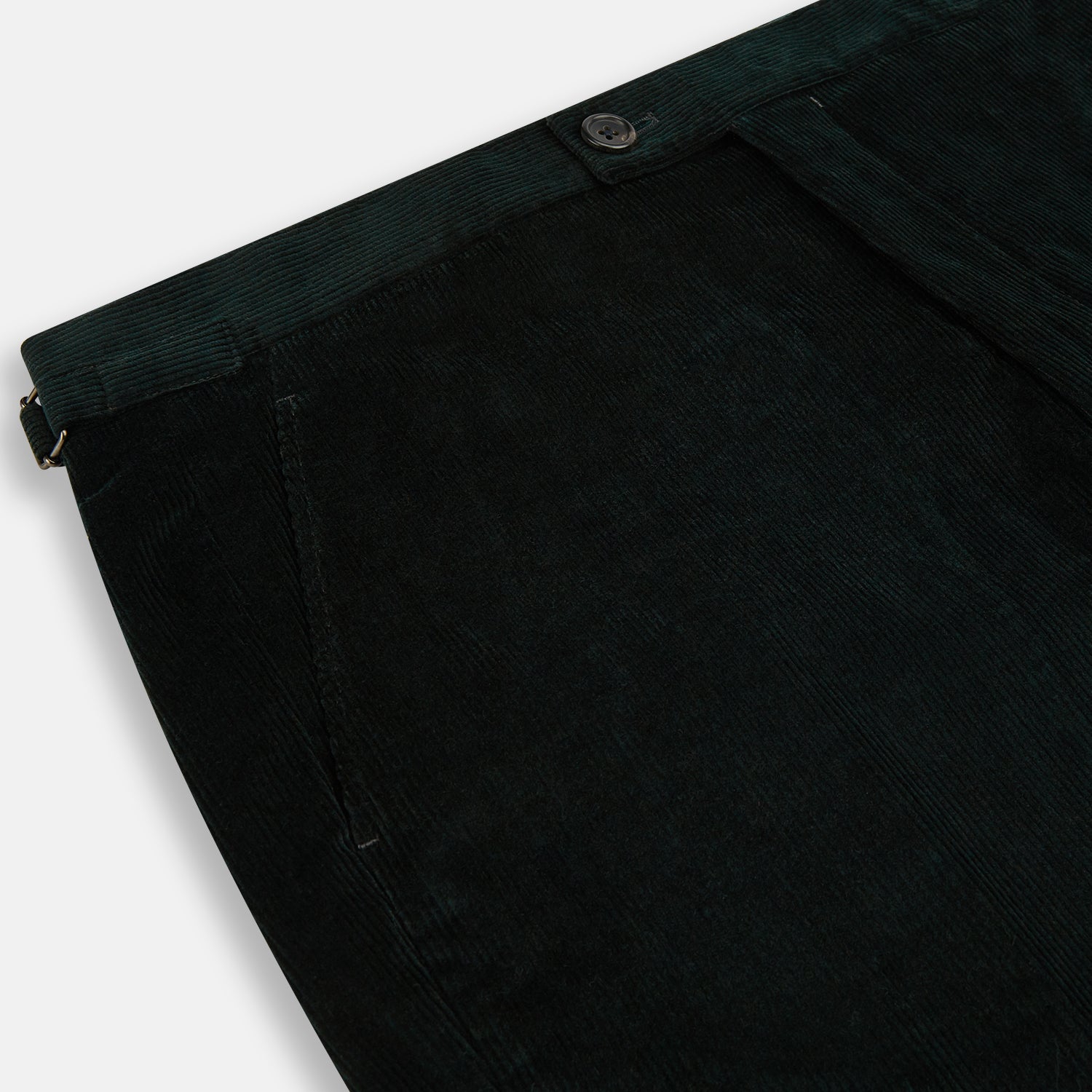 View 2 of product Dark Green Corduroy Henry Trousers