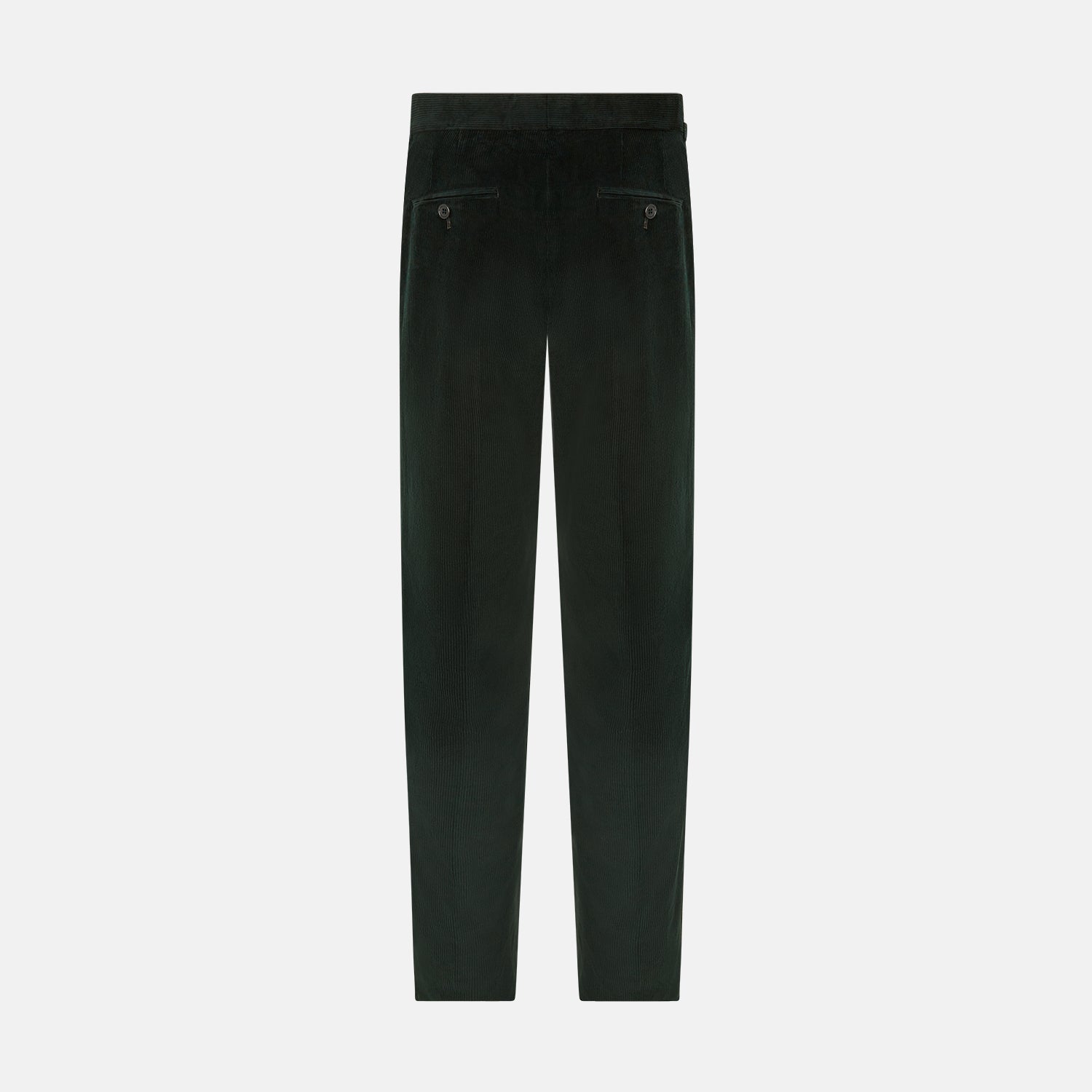 View 3 of product Dark Green Corduroy Henry Trousers