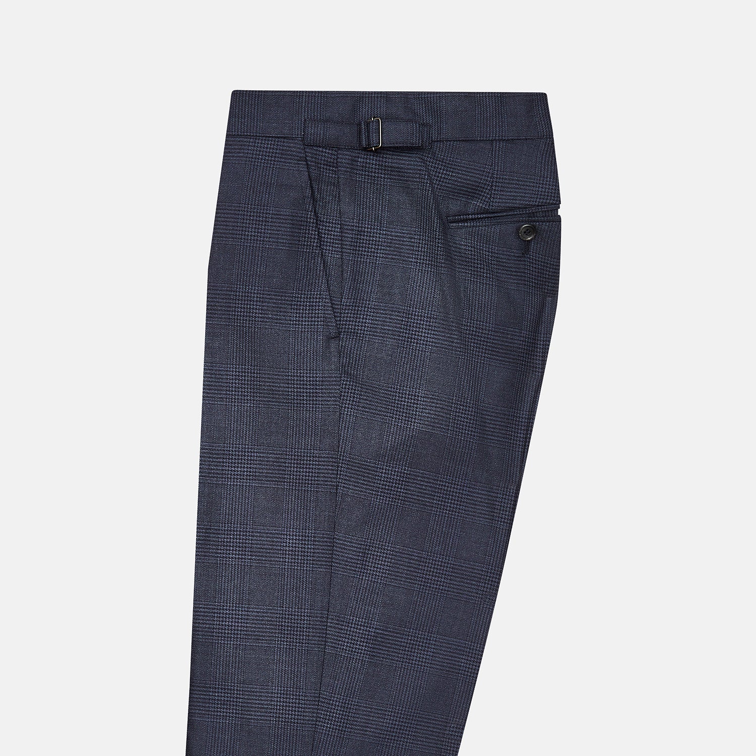 View 4 of product Navy Check Henry Trousers