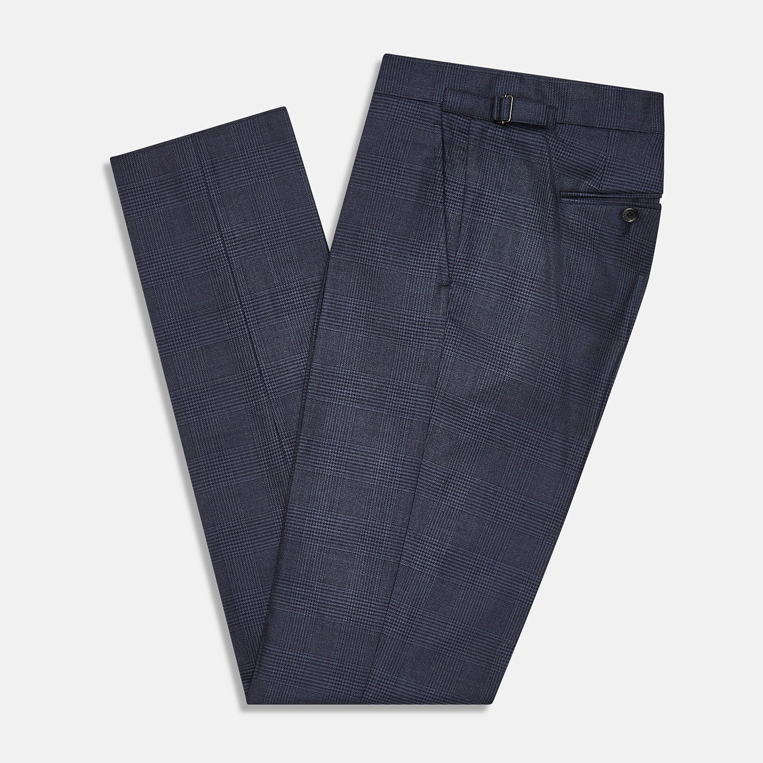 View 5 of product Navy Check Henry Trousers
