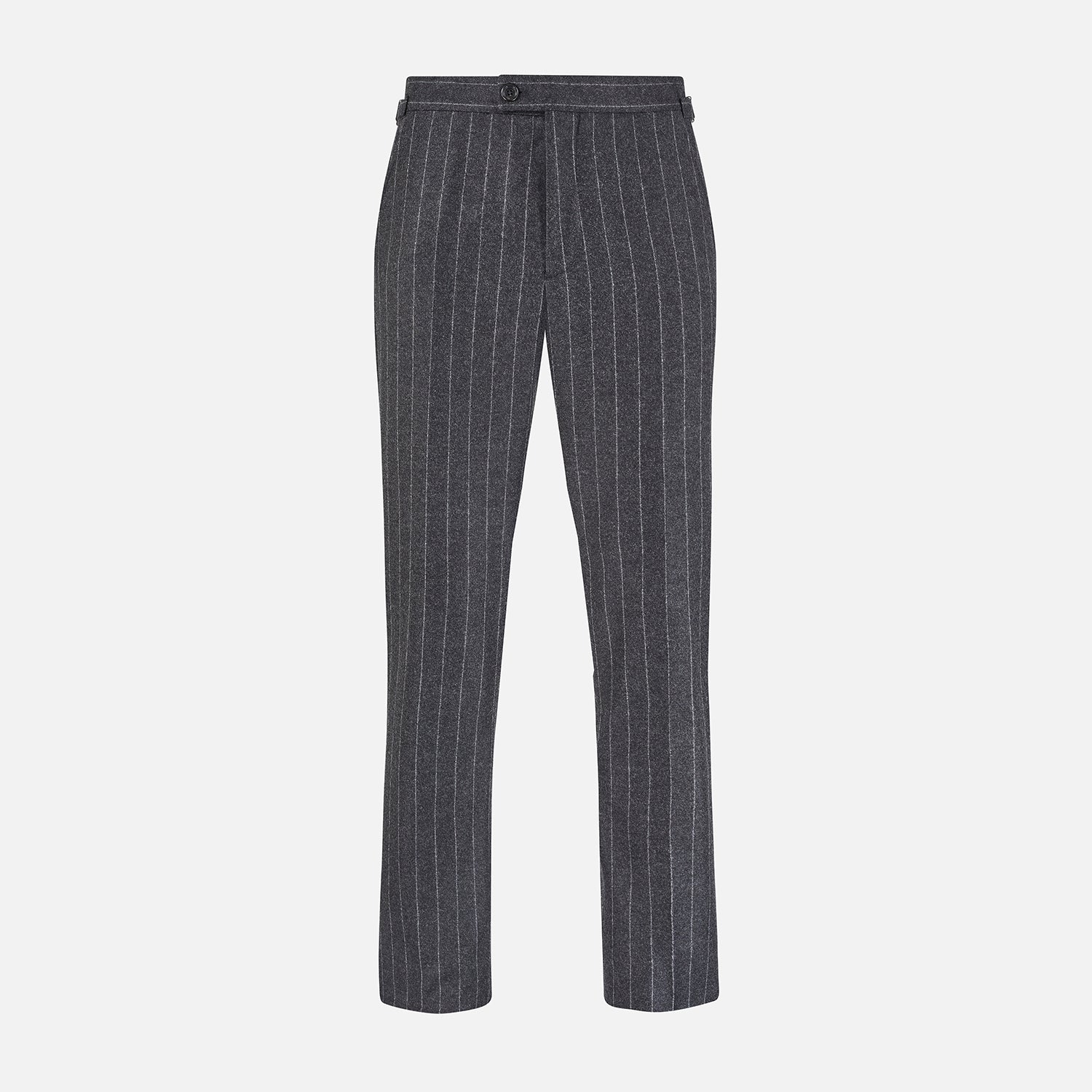 View 1 of product Charcoal Pinstripe Henry Trousers