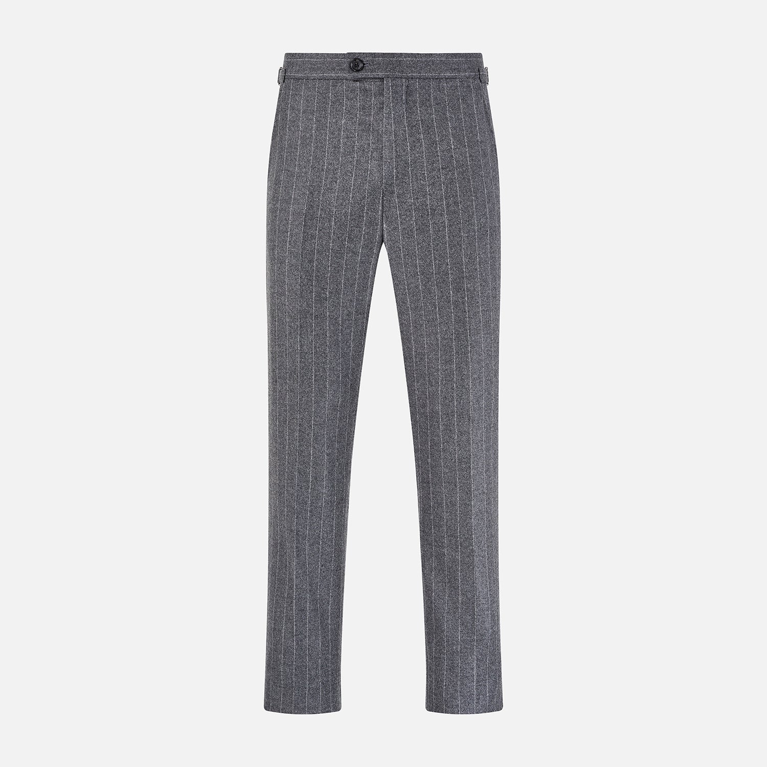 View 1 of product Grey Pinstripe Henry Trousers