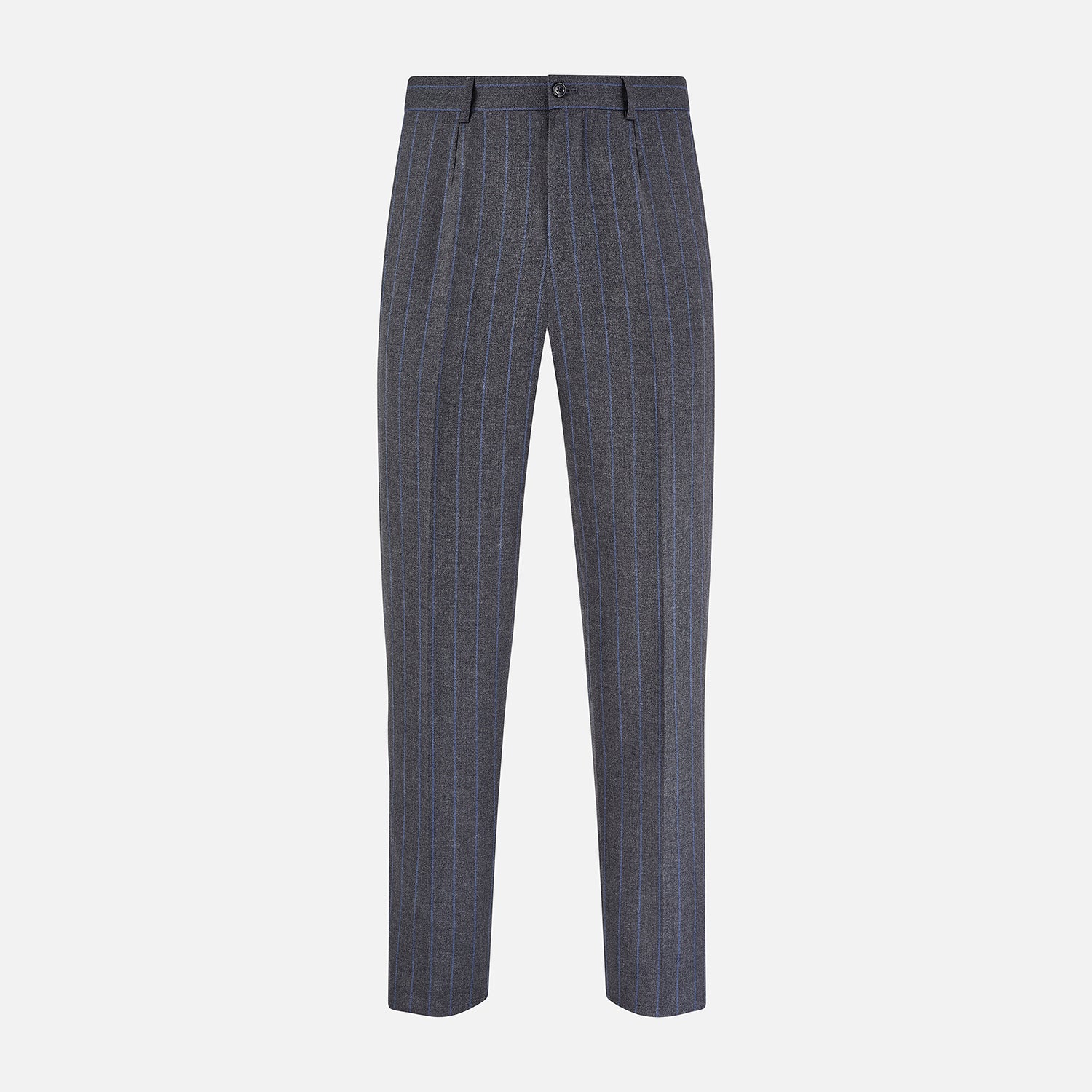 View 1 of product Grey Pinstripe Rupert Trousers