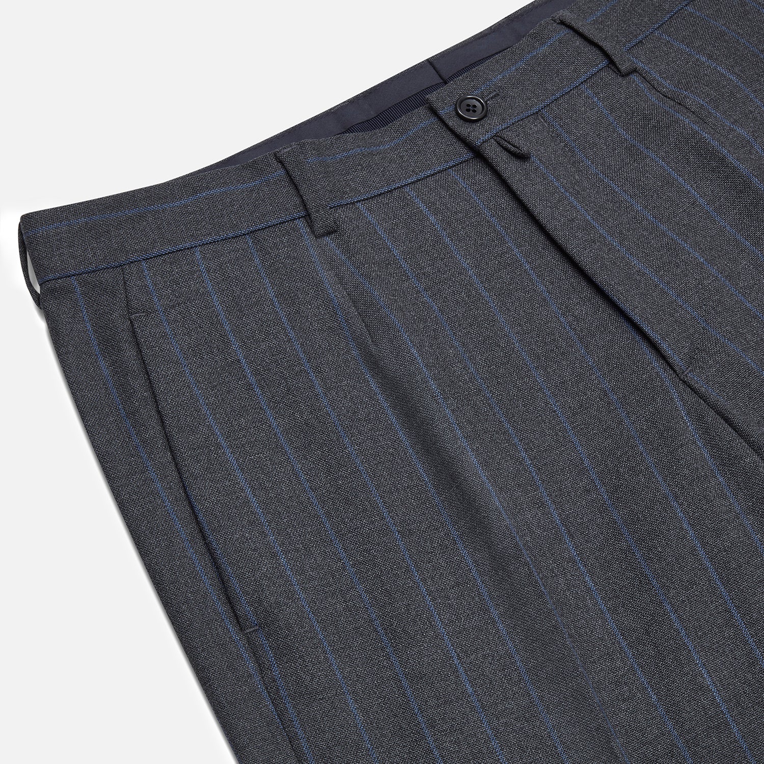 View 2 of product Grey Pinstripe Rupert Trousers