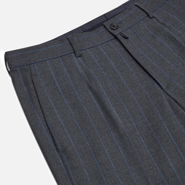 Grey Pinstripe Rupert Trousers Image 1