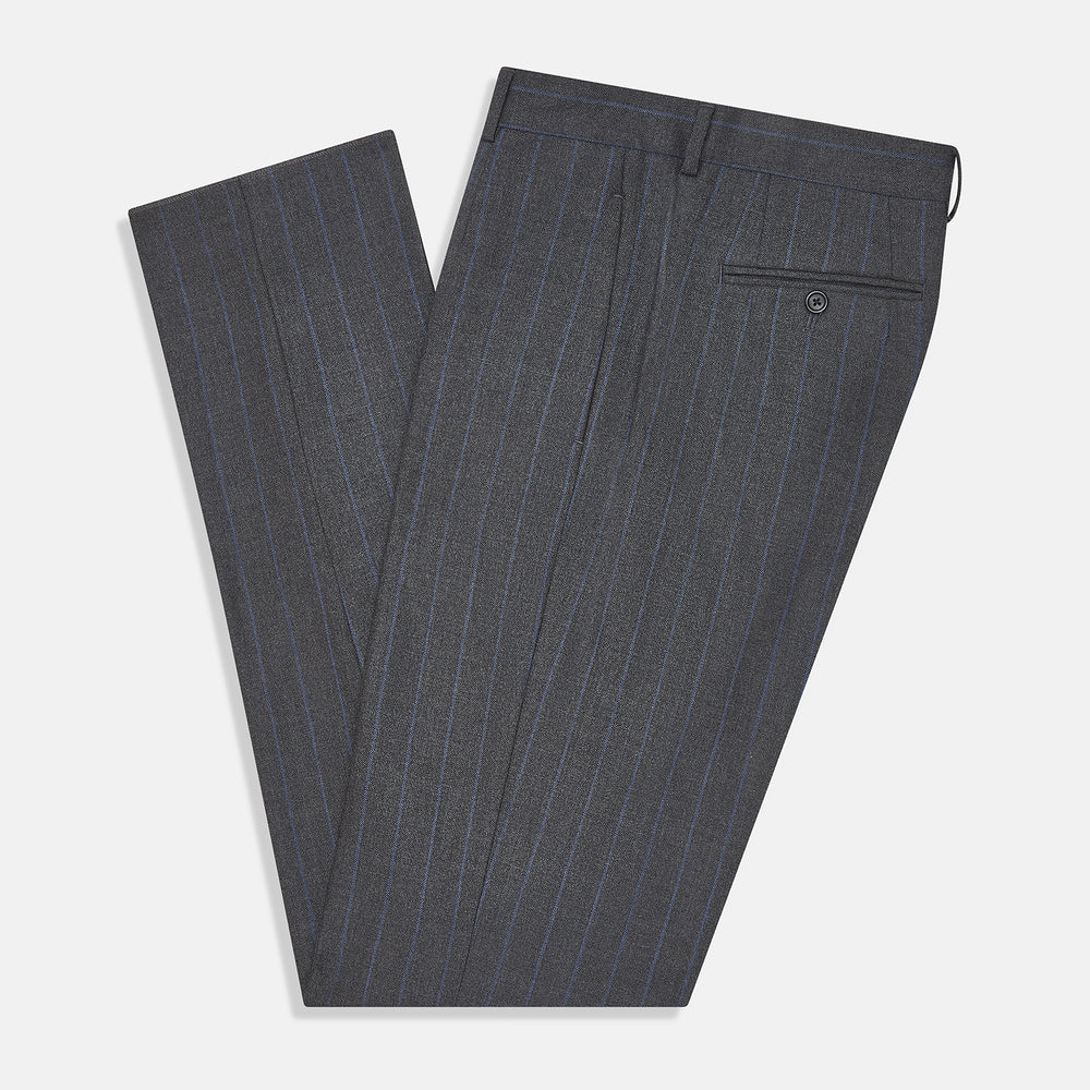 Grey Pinstripe Rupert Trousers