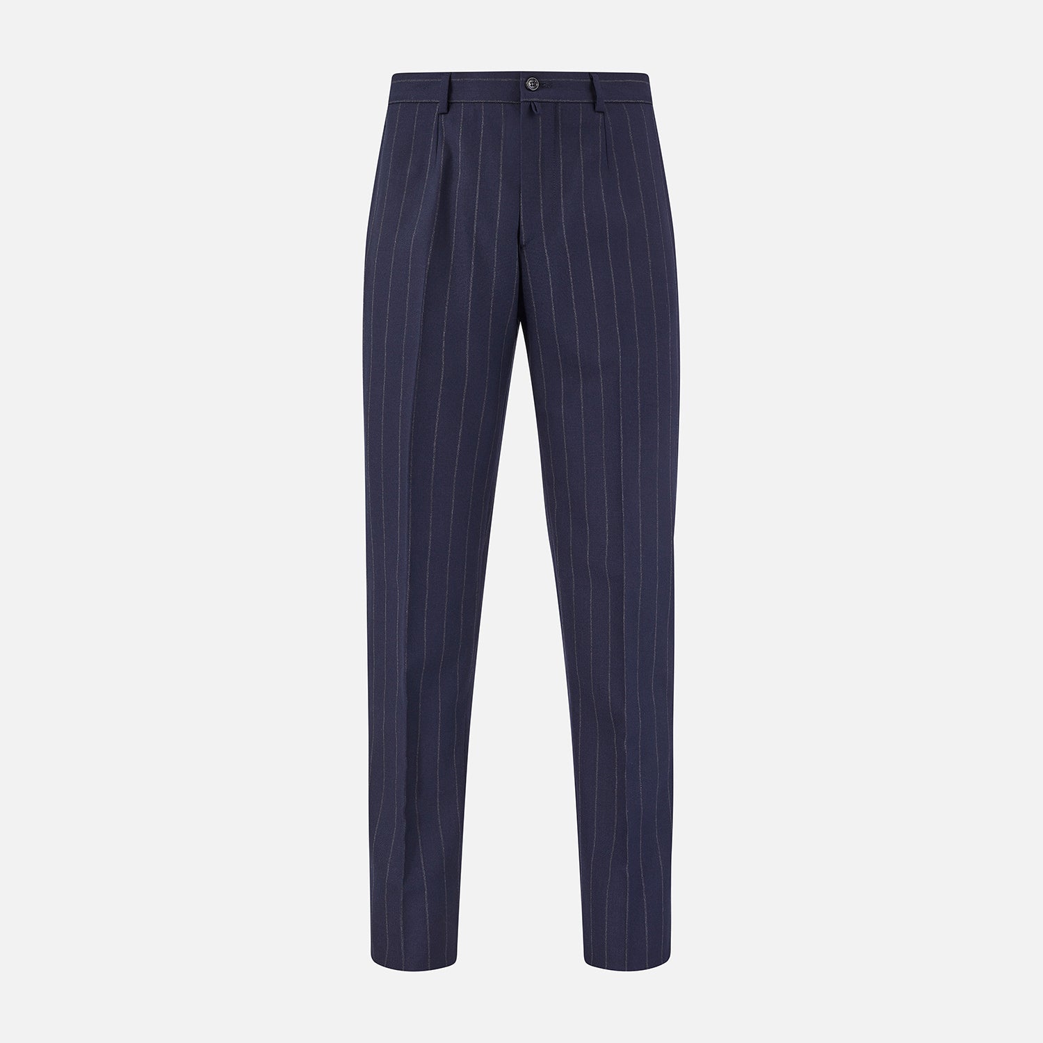 View 1 of product Navy Pinstripe Rupert Trousers