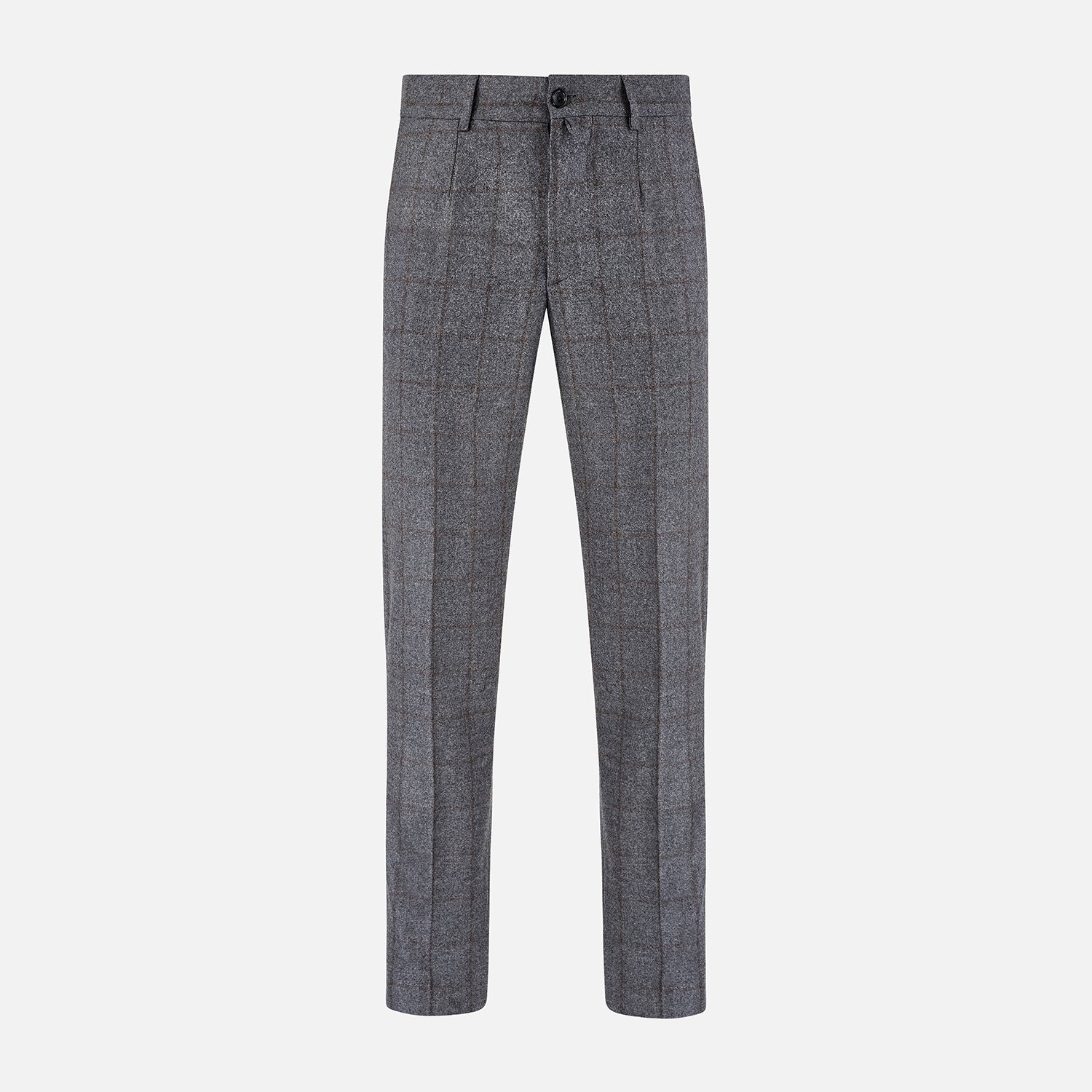 View 1 of product Grey and Brown Check Rupert Trousers