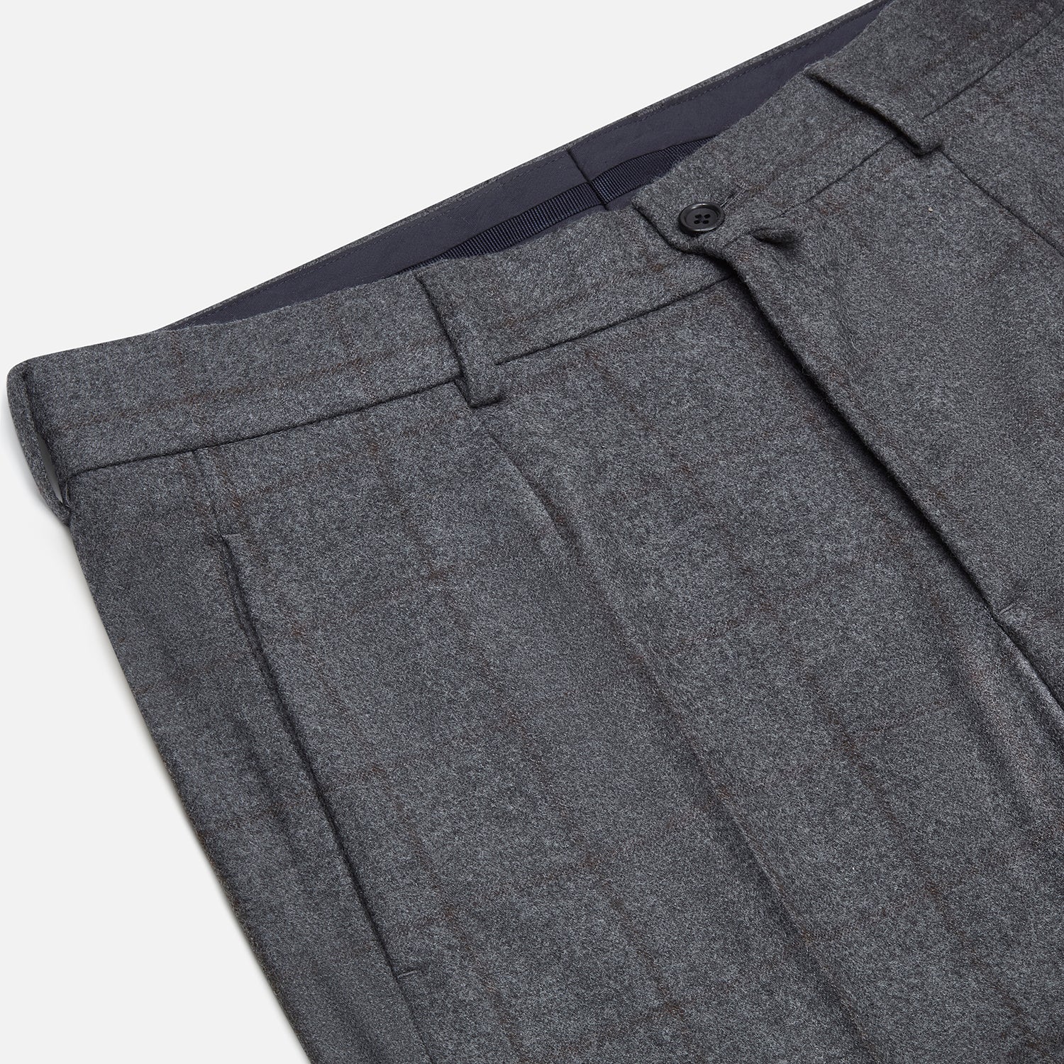 View 2 of product Grey and Brown Check Rupert Trousers